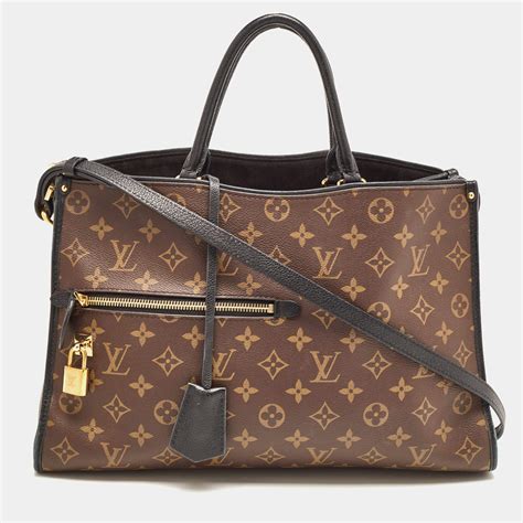 LOUIS VUITTON Monogram Popincourt MM Black